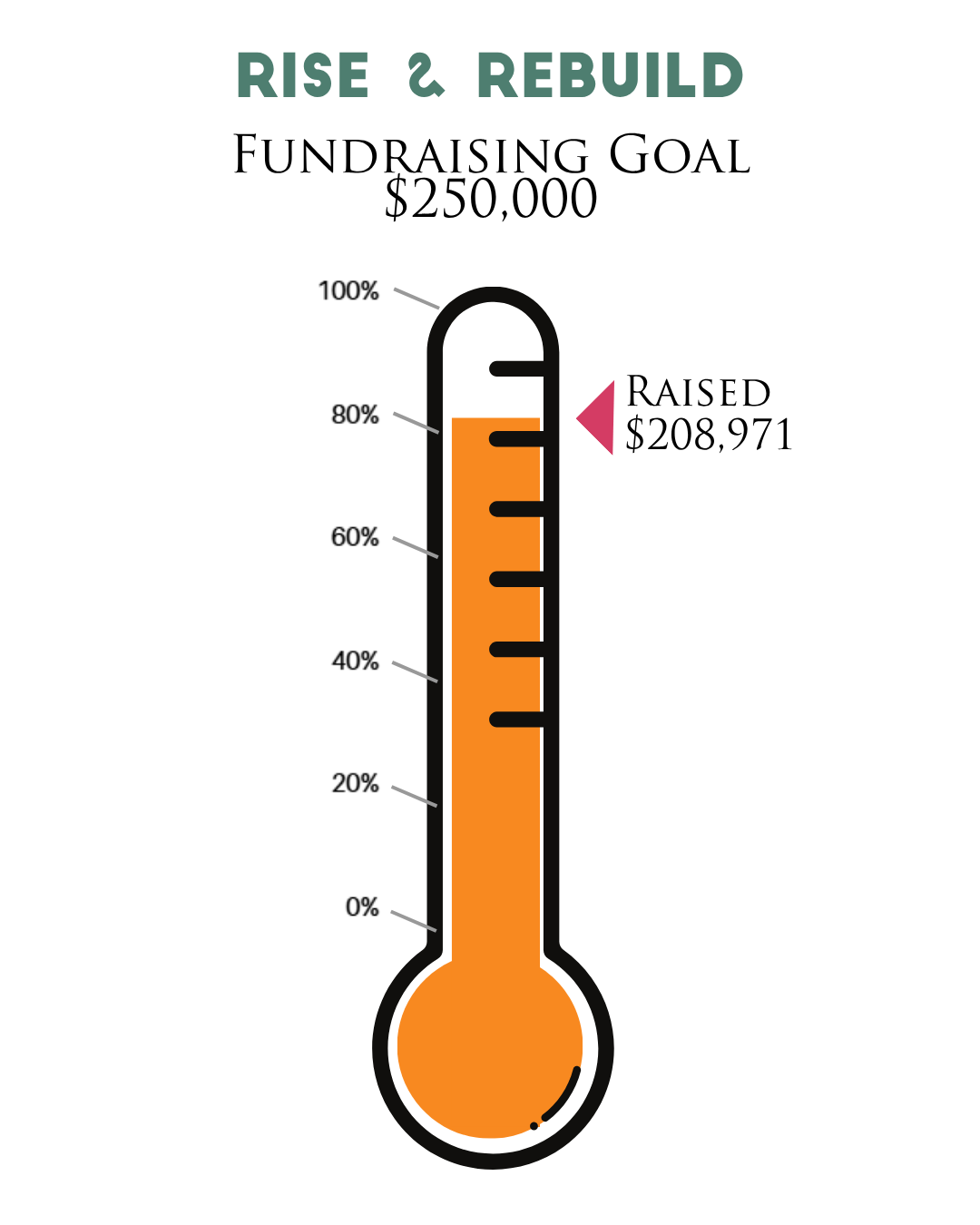 Rise & Rebuild Fundraising Goal $250,000 (83%).png